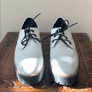 NEW Shellys London White Patent Leather Shoes